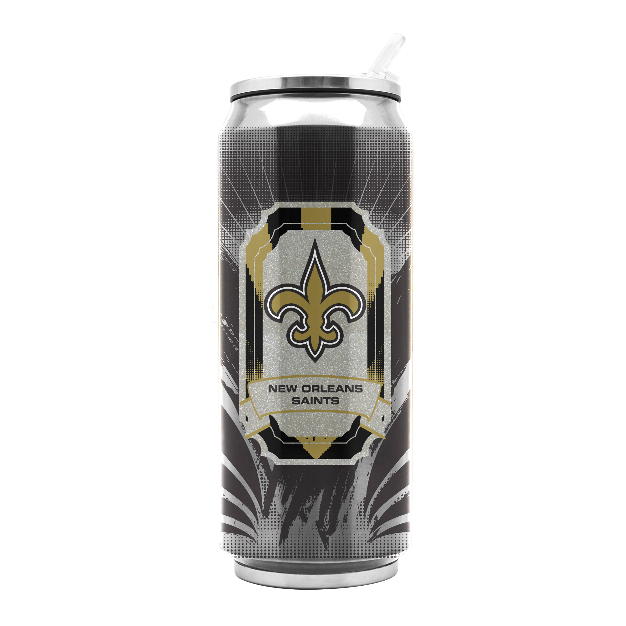 New Orleans Saints Stainless Steel Thermo Can - 16.9 ounces