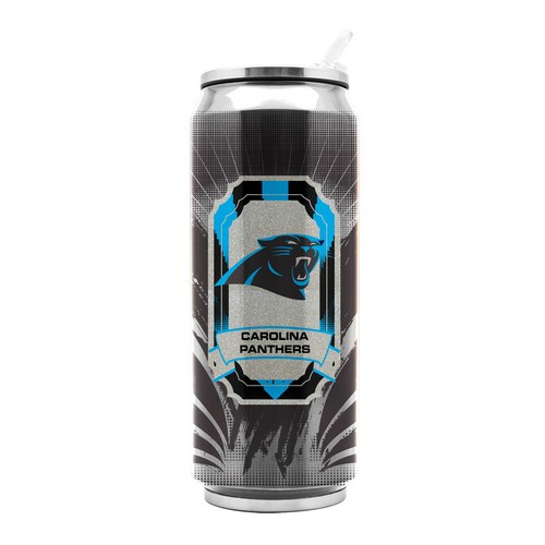 Carolina Panthers Stainless Steel Thermo Can - 16.9 ounces