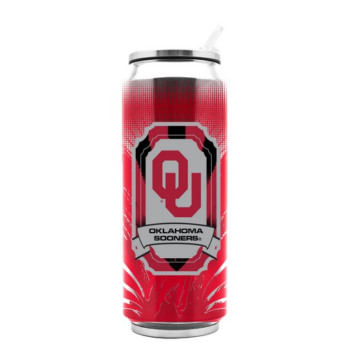 Oklahoma Sooners Stainless Steel Thermo Can - 16.9 ounces