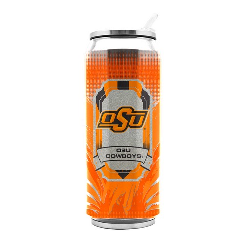 Oklahoma State Cowboys Stainless Steel Thermo Can - 16.9 ounces