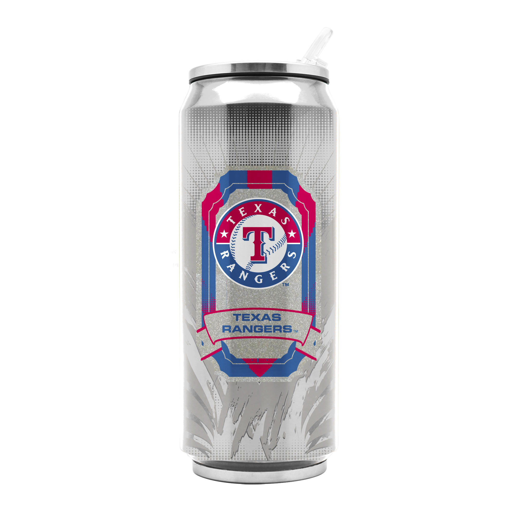 Texas Rangers Thermo Can Stainless Steel 16.9oz