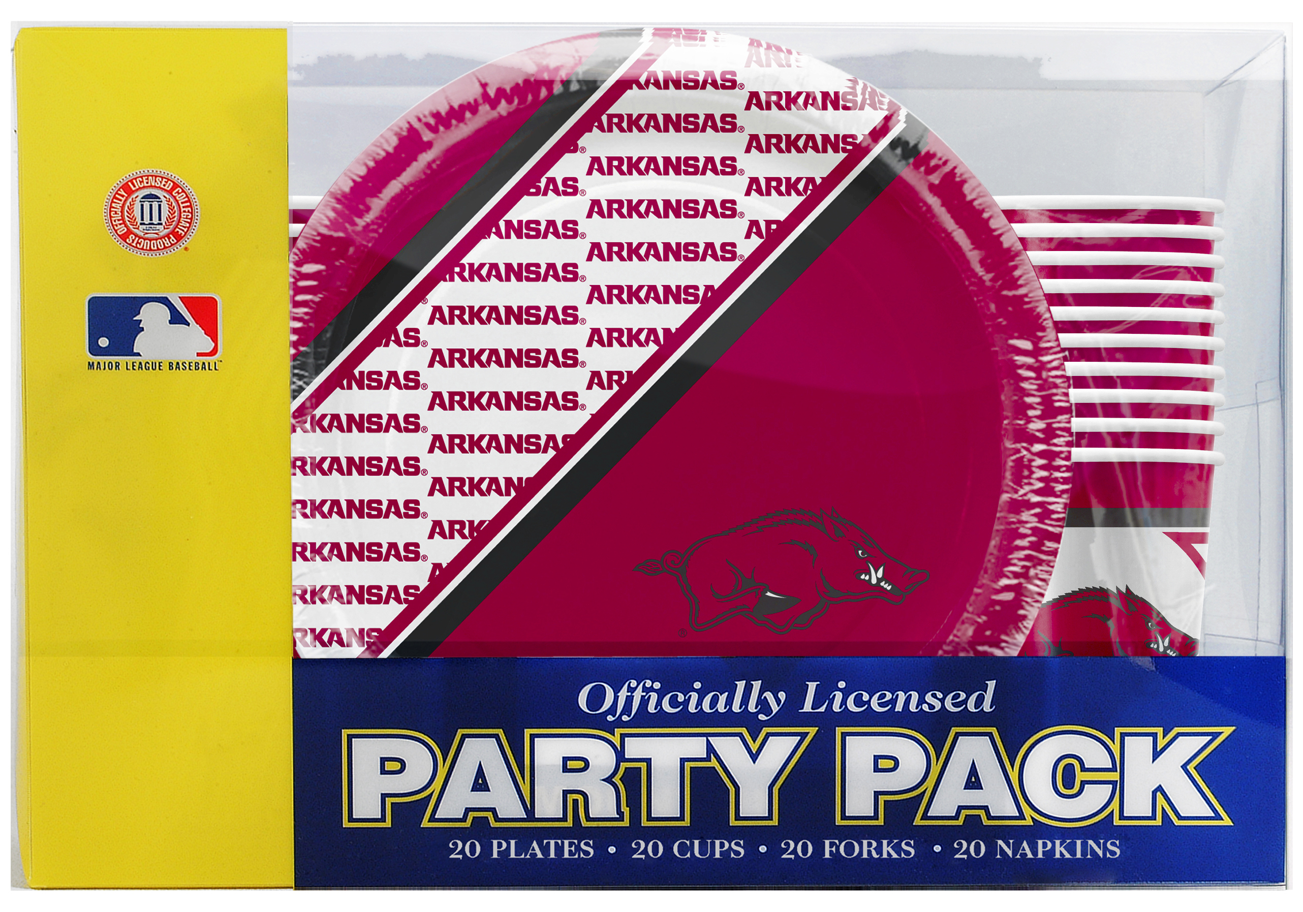 Arkansas Razorbacks Party Pack 80 Piece