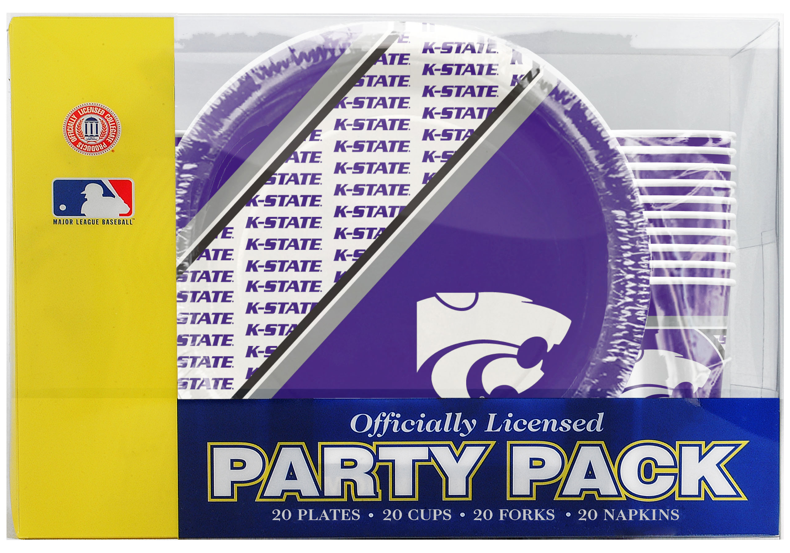 Kansas State Wildcats Party Pack 80 Piece