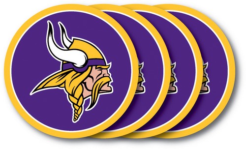 Minnesota Vikings Coaster 4 Pack Set