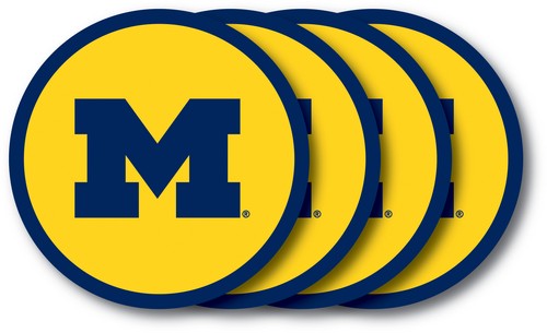 Michigan Wolverines Coaster Set 4 Pack