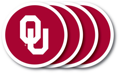 Oklahoma Sooners Coaster Set 4 Pack