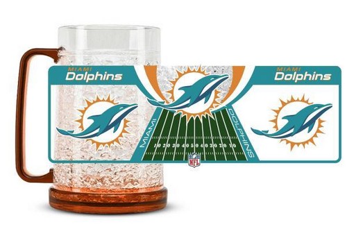 Miami Dolphins Crystal Freezer Mug