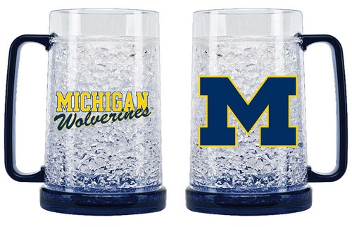 Michigan Wolverines Crystal Freezer Mug