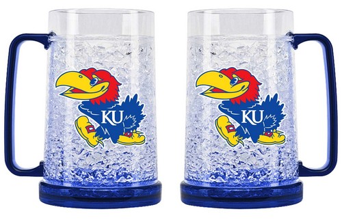 Kansas Jayhawks Crystal Freezer Mug