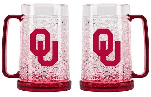 Oklahoma Sooners Crystal Freezer Mug