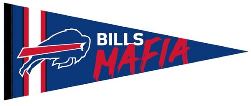 Buffalo Bills Pennant 12x30 Premium Style Bills Mafia Design