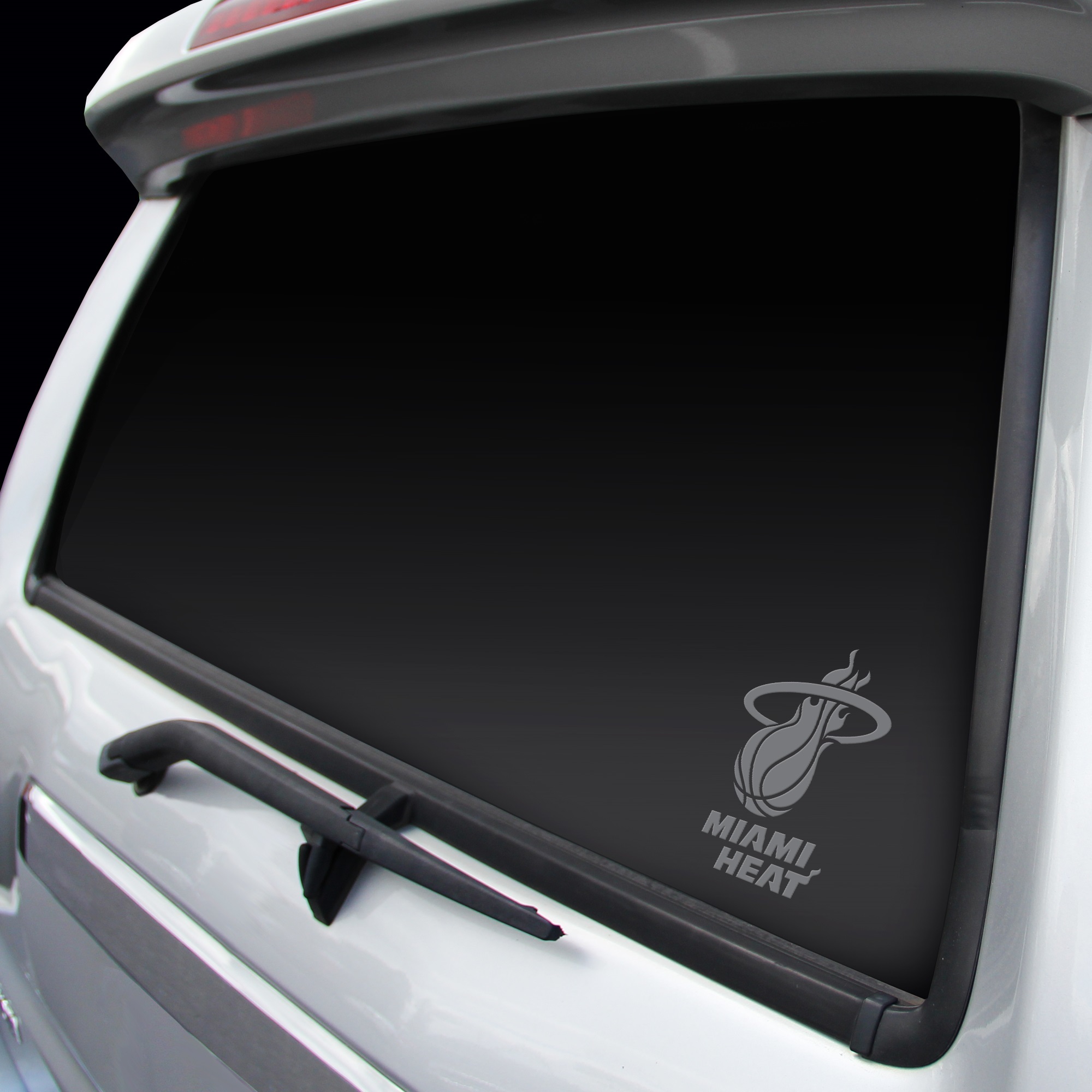 Miami Heat Decal Window Graphic Chrome