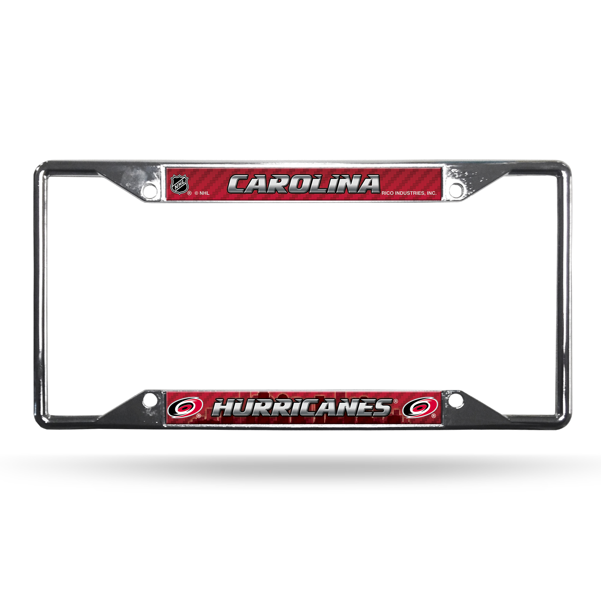 Carolina Hurricanes License Plate Frame Chrome EZ View