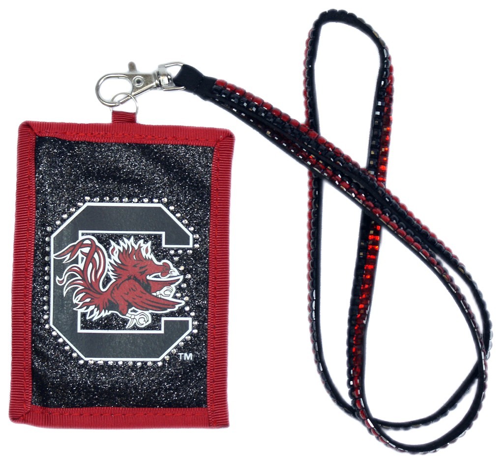 South Carolina Gamecocks Wallet Beaded Lanyard Style