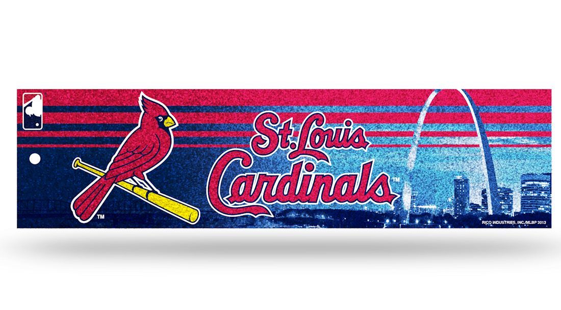 St. Louis Cardinals Decal Bumper Sticker Glitter