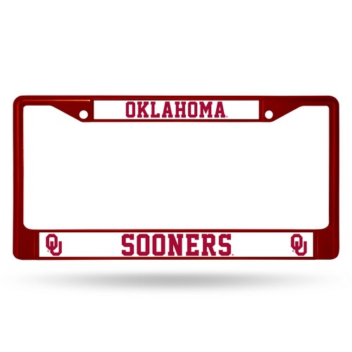 Oklahoma Sooners License Plate Frame Metal Discontinued