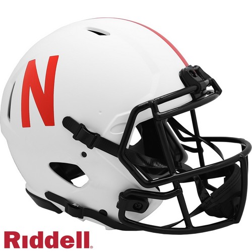 Nebraska Cornhuskers Helmet Riddell Authentic Full Size Speed Style Lunar Eclipse Alternate