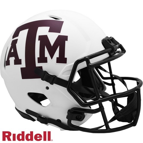 Texas A&M Aggies Helmet Riddell Authentic Full Size Speed Style Lunar Eclipse Alternate