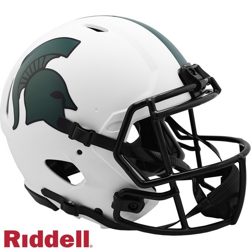 Michigan State Spartans Helmet Riddell Authentic Full Size Speed Style Lunar Eclipse Alternate