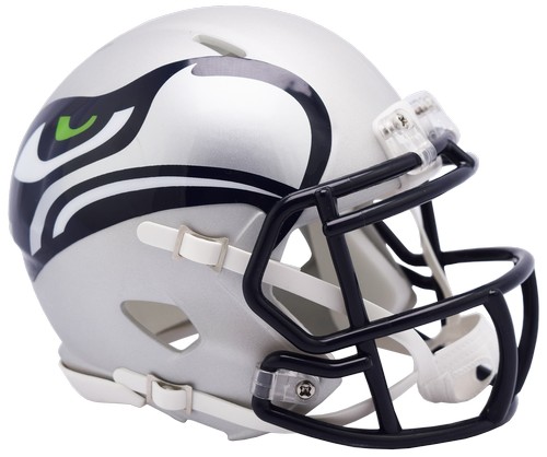 Seattle Seahawks Helmet Riddell Replica Mini Speed Style AMP Alternate