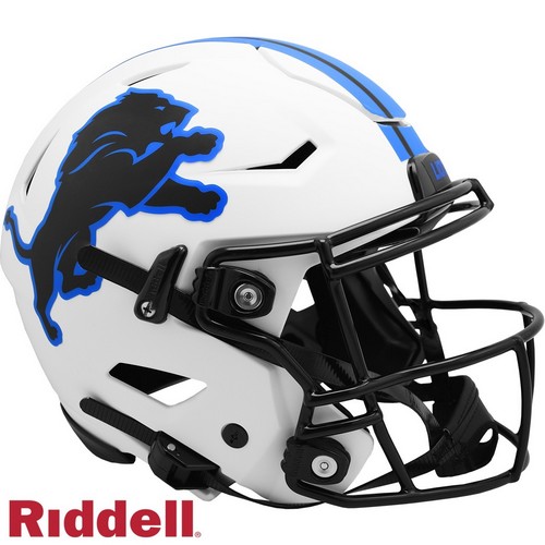 Detroit Lions Helmet Riddell Authentic Full Size SpeedFlex Style Lunar Eclipse Alternate