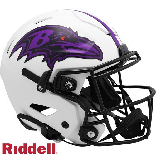 Baltimore Ravens Helmet Riddell Authentic Full Size SpeedFlex Style Lunar Eclipse Alternate