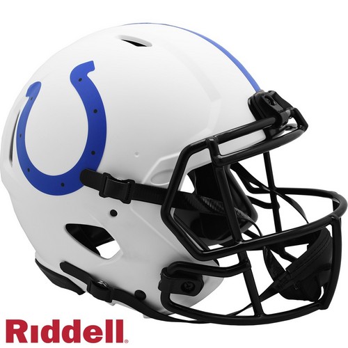 Indianapolis Colts Helmet Riddell Authentic Full Size Speed Style Lunar Eclipse Alternate