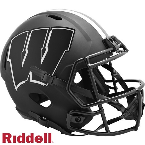 Wisconsin Badgers Helmet Riddell Replica Full Size Speed Style Eclipse Alternate