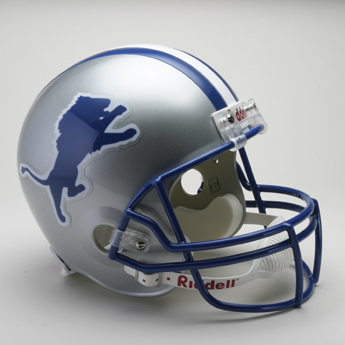 Detroit Lions Helmet Riddell Replica Full Size VSR4 Style 1983-2002 Throwback