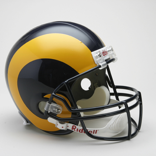 Los Angeles Rams Helmet Riddell Replica Full Size VSR4 Style 1981-1999 Throwback