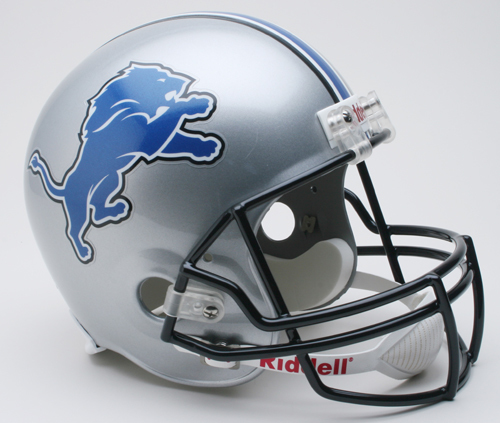 Detroit Lions Helmet Riddell Replica Full Size VSR4 Style 2009-2016 Throwback