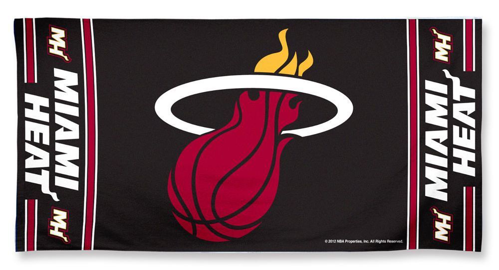 Miami Heat Towel 30x60 Beach Style Alternate Design