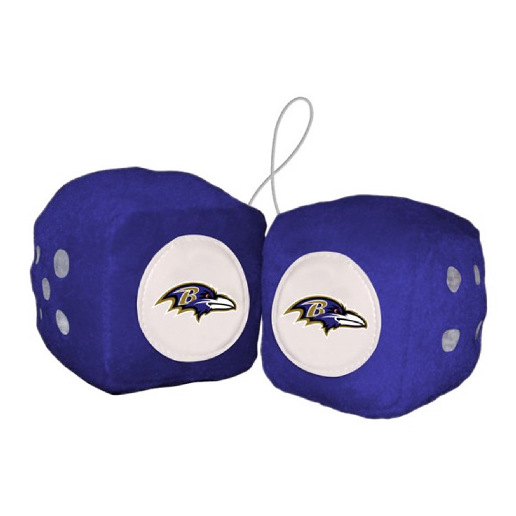 Baltimore Ravens Fuzzy Dice