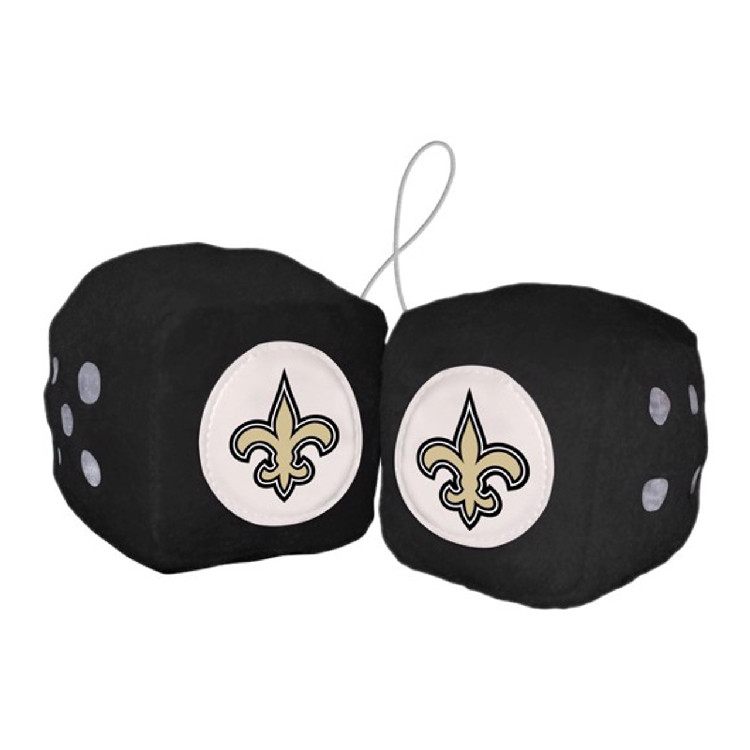 New Orleans Saints Fuzzy Dice