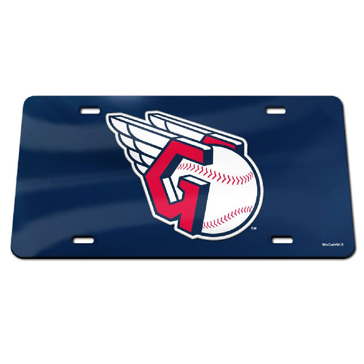 Cleveland Guardians License Plate Acrylic Blue