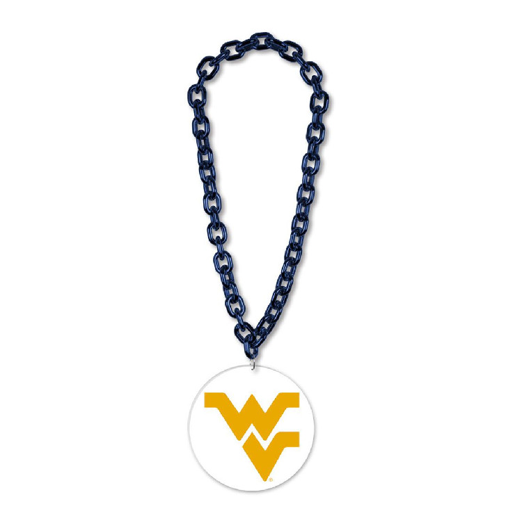 West Virginia Mountaineers Necklace Big Fan Chain