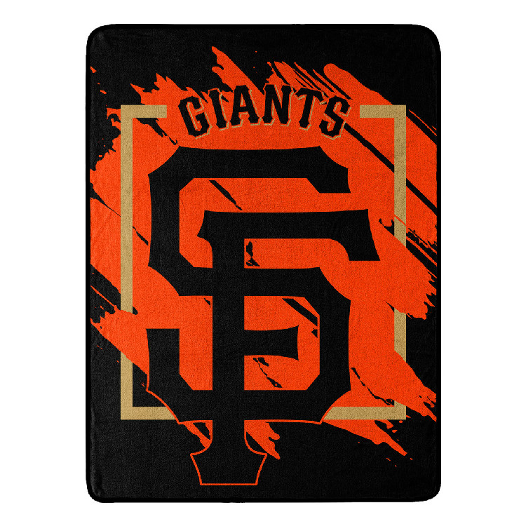 San Francisco Giants Blanket 46x60 Micro Raschel Dimensional Design Rolled