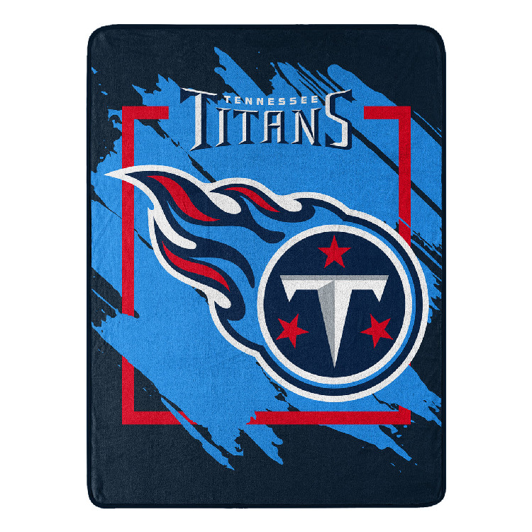 Tennessee Titans Blanket 46x60 Micro Raschel Dimensional Design Rolled