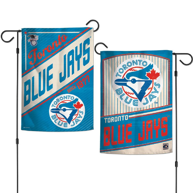 Toronto Blue Jays Flag 12x18 Garden Style 2 Sided Cooperstown