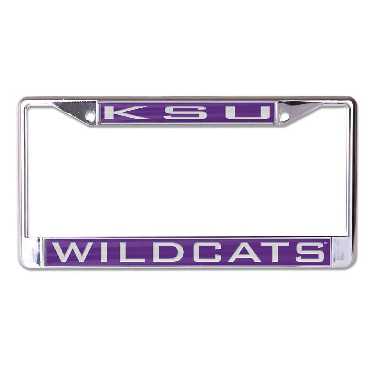 Kansas State Wildcats License Plate Frame - Inlaid