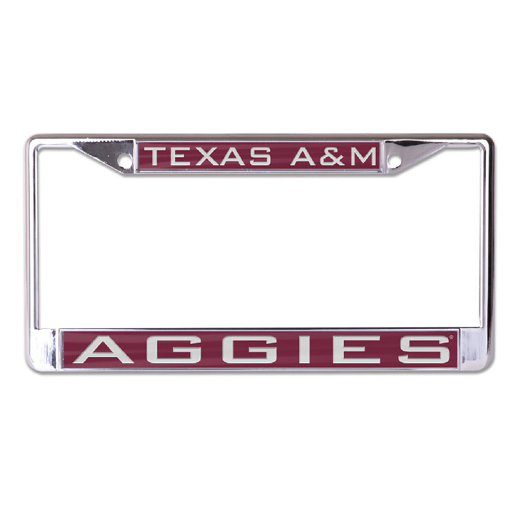 Texas A&M Aggies License Plate Frame - Inlaid