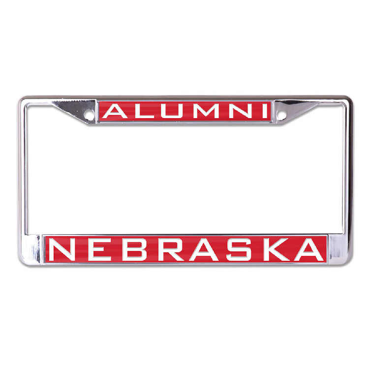 Nebraska Cornhuskers License Plate Frame - Inlaid - Alumni -