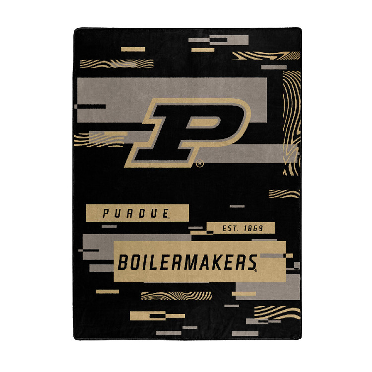 Purdue Boilermakers Blanket 60x80 Raschel Digitize Design