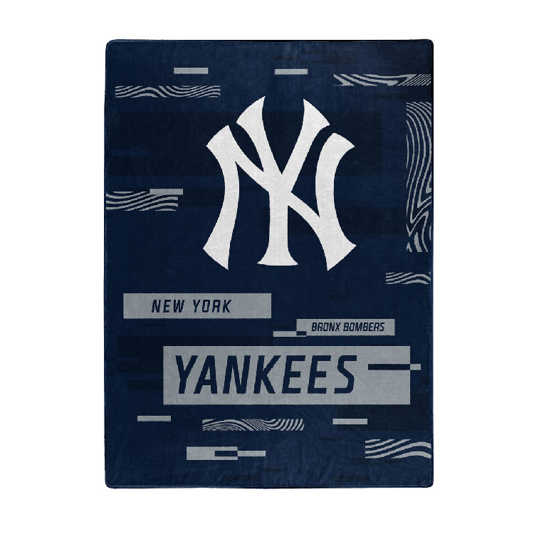 New York Yankees Blanket 60x80 Raschel Digitize Design