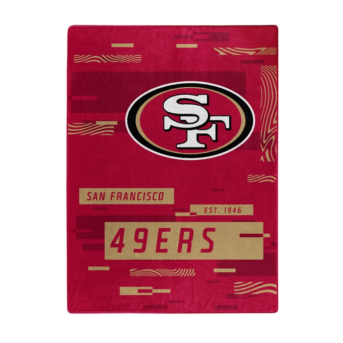 San Francisco 49ers Blanket 60x80 Raschel Digitize Design