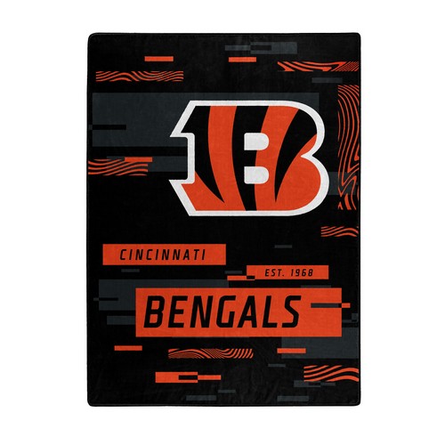 Northwest Company Cincinnati Bengals Blanket 60x80 Raschel Digitize Design