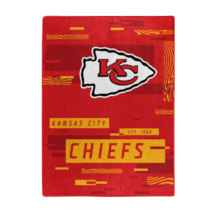 Kansas City Chiefs Blanket 60x80 Raschel Digitize Design