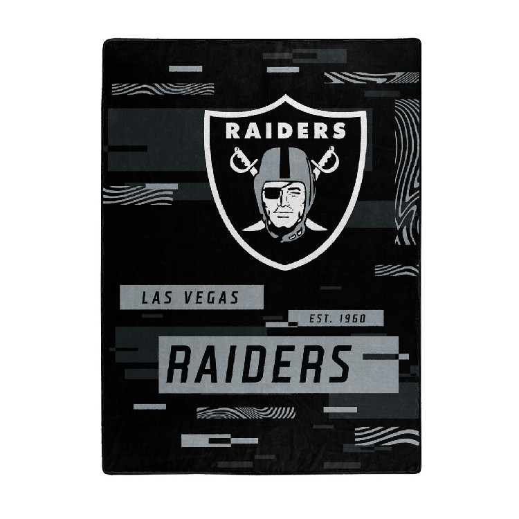 Las Vegas Raiders Blanket 60x80 Raschel Digitize Design