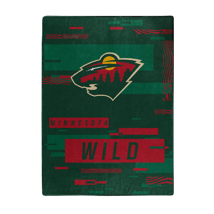 Minnesota Wild Blanket 60x80 Raschel Digitize Design