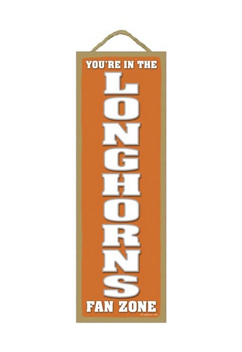 Texas Longhorns Fan Zone Wood Sign